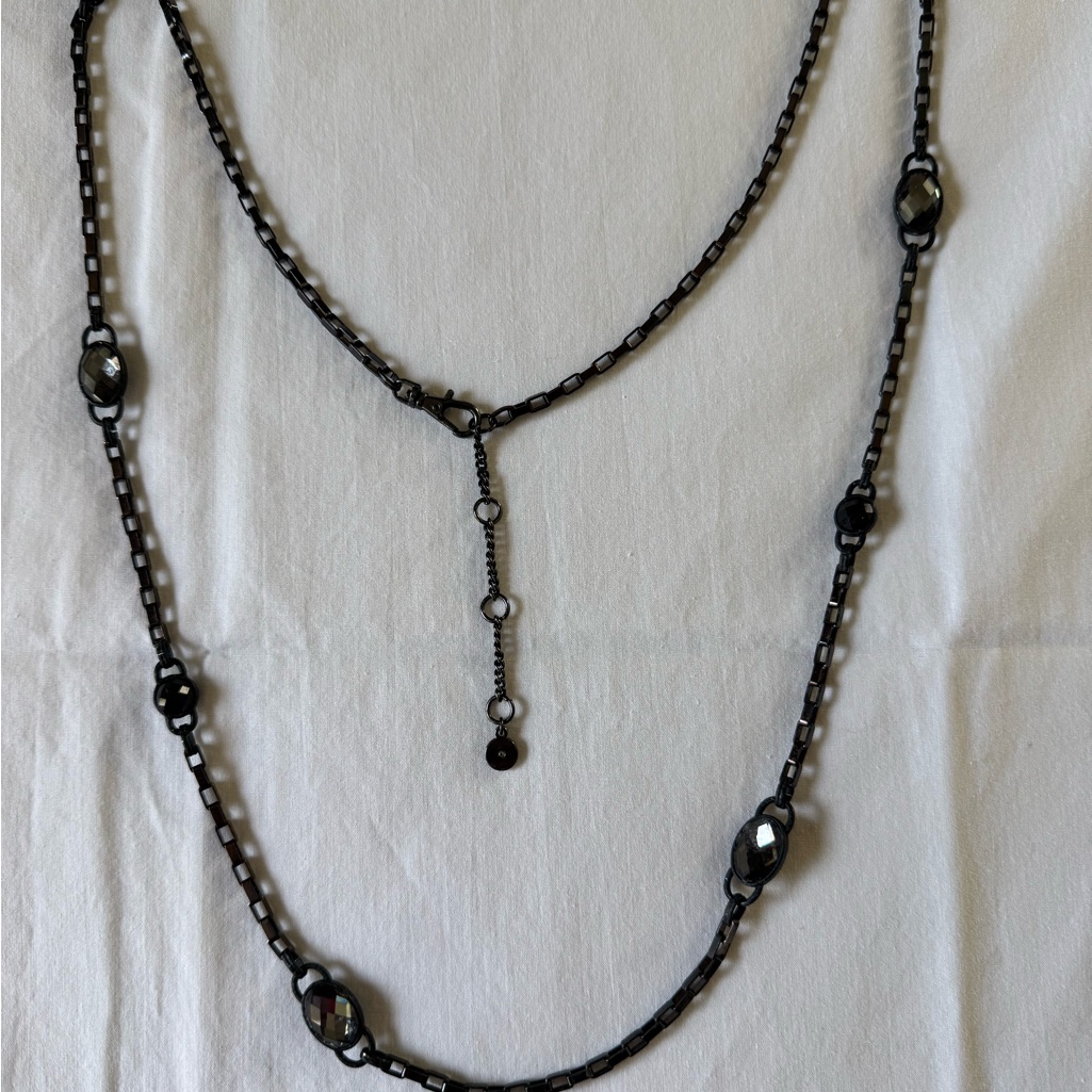 Elegant Black Chain Necklace